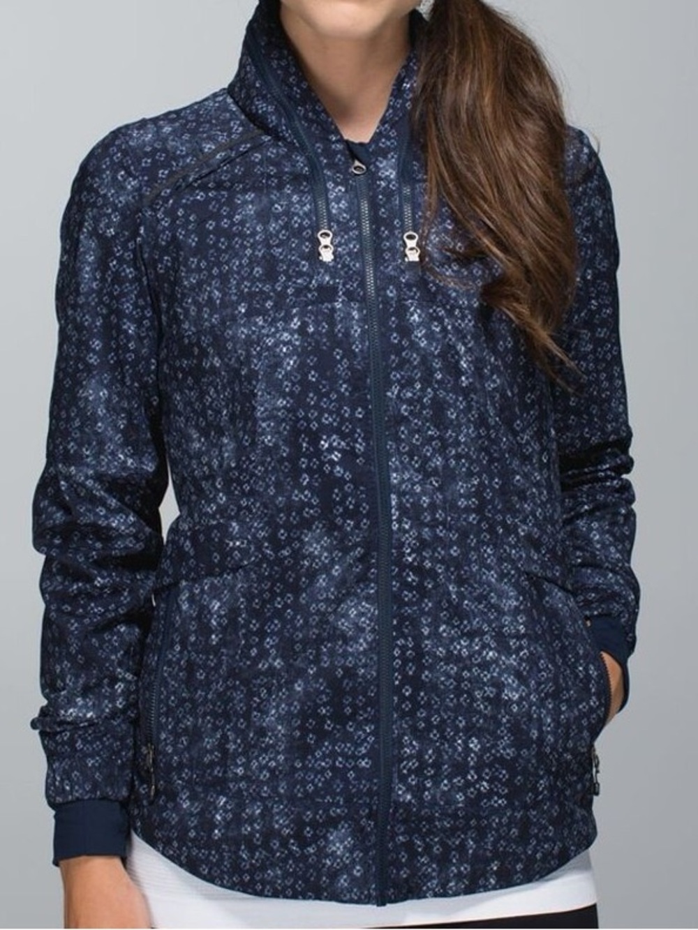 lululemon Spring Forward Jacket • Size 2 • Kanoko Twist Inkwell